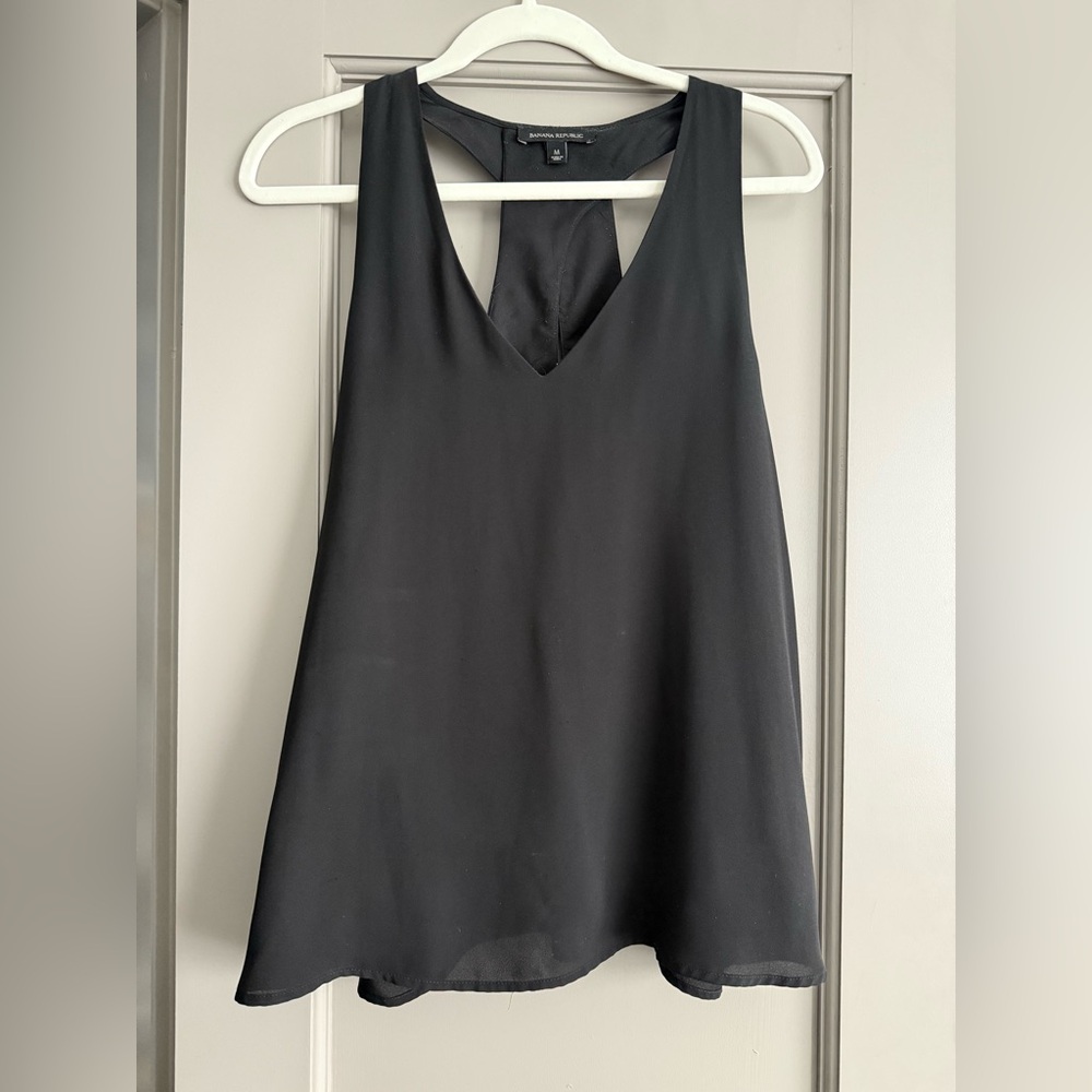 Banana Republic Black Sleeveless Blouse